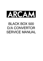Arcam Black-Box-500 - Service Manual